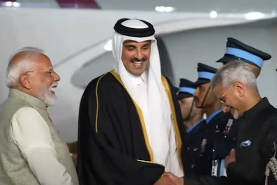  ദ്വിദിന സന്ദർശനത്തിനായി ഖത്തർ അമീർ ഇന്ത്യയിലെത്തി
