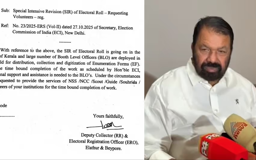  വിദ്യാർത്ഥികളെ എസ്.ഐ.ആർ. ഡ്യൂട്ടിക്ക് ഉപയോഗിക്കാനുള്ള നീക്കം വിവാദത്തിൽ: എതിർപ്പുമായി വിദ്യാഭ്യാസമന്ത്രി