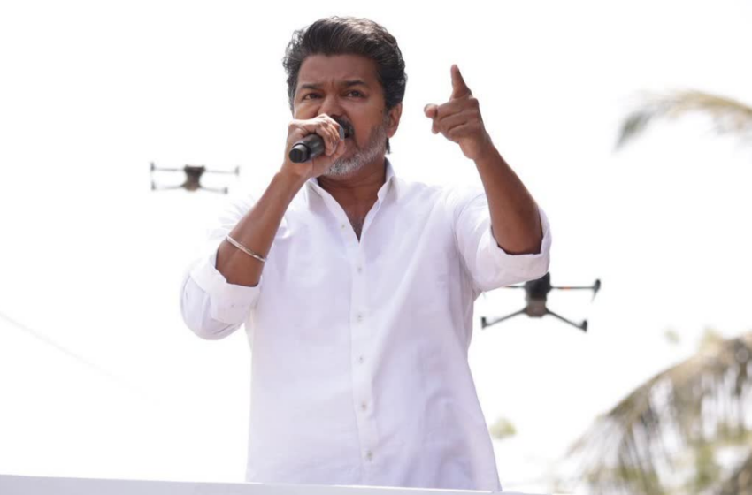  തമിഴകം പോരാട്ടച്ചൂടിൽ; വിജയ് നാമനിർദ്ദേശ പത്രിക സമർപ്പിച്ചു