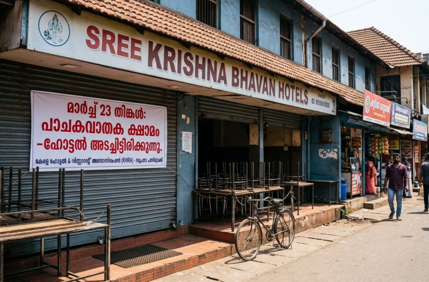  പാചകവാതക ക്ഷാമം; മാർച്ച് 23-ന് സംസ്ഥാനത്തെ ഹോട്ടലുകൾ അടച്ചിടും