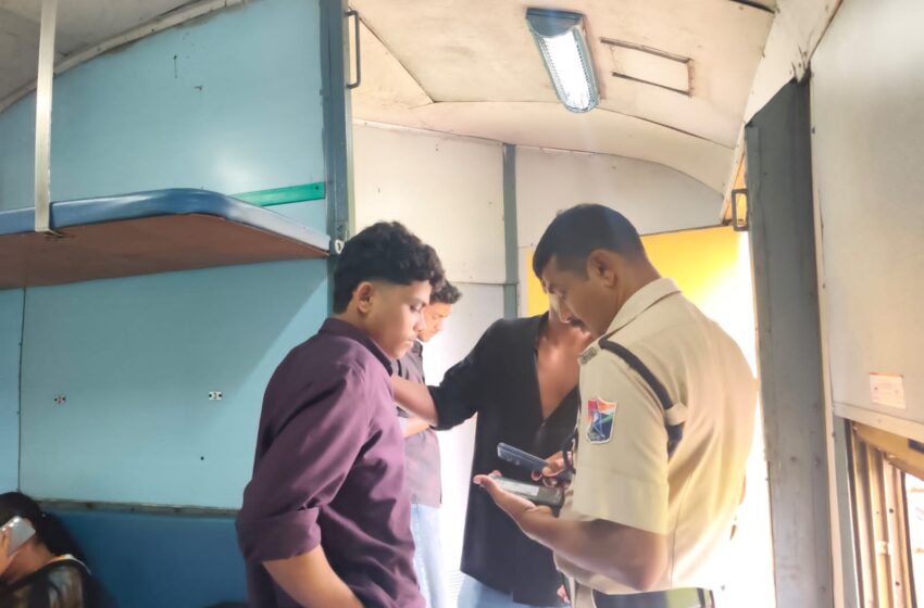  പട്ടാമ്പി: ഭിന്നശേഷി കോച്ചിൽ അനധികൃത യാത്ര; മൂന്ന് യുവാക്കളെ റെയിൽവേ പോലീസ് പിടികൂടി