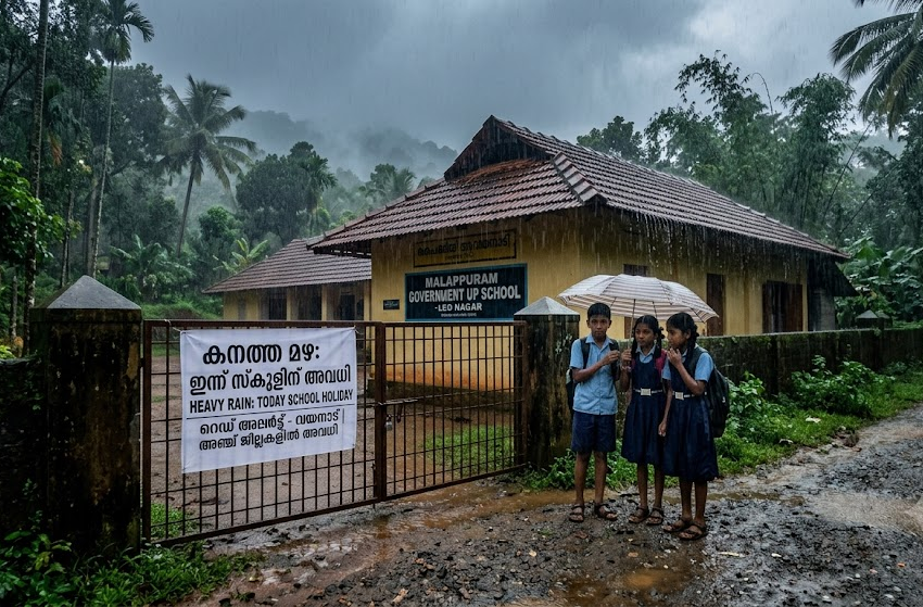  സംസ്ഥാനത്ത് പ്രളയസമാനമായ പേമാരി: വിവിധ ജില്ലകളിലെ സ്കൂളുകൾക്കും കോളേജുകൾക്കും നാളെ അവധി