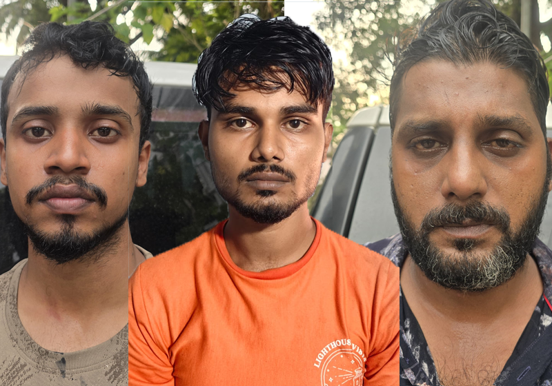  ഓപ്പറേഷൻ തൂഫാൻ: കൊച്ചിയിൽ മൂന്നര കിലോ കഞ്ചാവുമായി രണ്ട് അന്യസംസ്ഥാന തൊഴിലാളികൾ ഉൾപ്പെടെ മൂന്ന് പേർ പിടിയിൽ